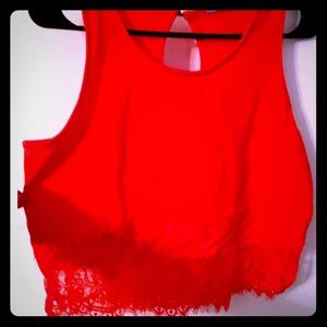 Lace crop top